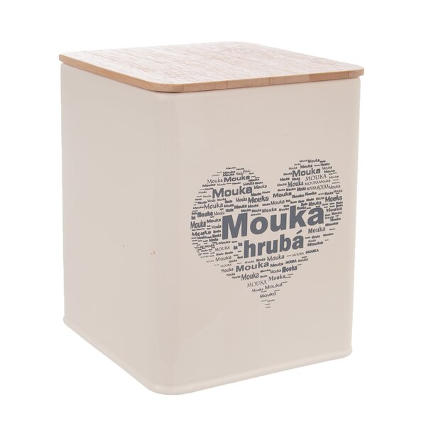 Dóza Mouka hrubá SRDCE 11,5x11,5x14 cm