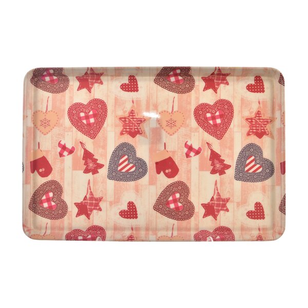 Servírovacia tácka SRDCE 35x23 cm