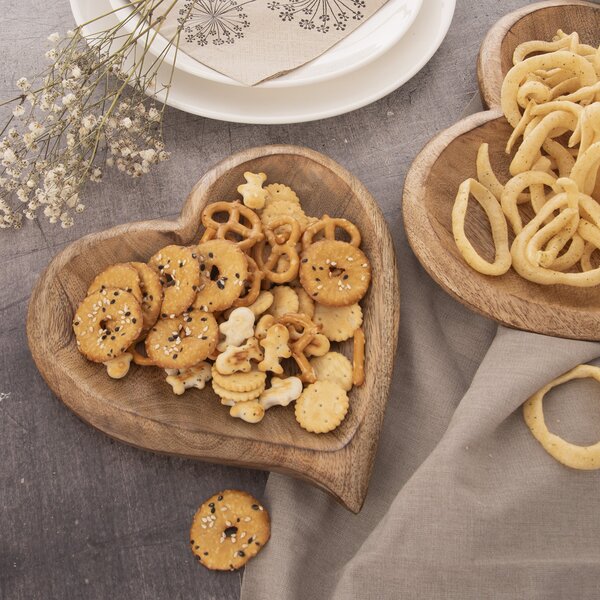 Servírovacia tácka MANGO srdce 20x20 cm