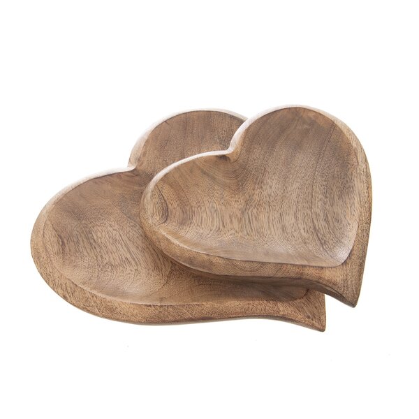 Servírovacia tácka MANGO srdce 20x20 cm