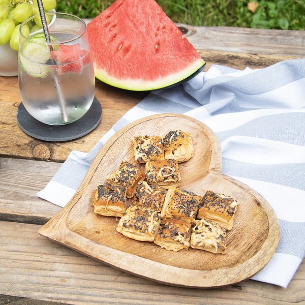 Servírovacia tácka MANGO srdce 20x20 cm