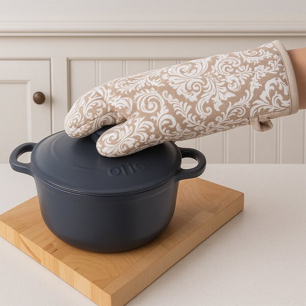 Kuchynská chňapka s magnetom Beige