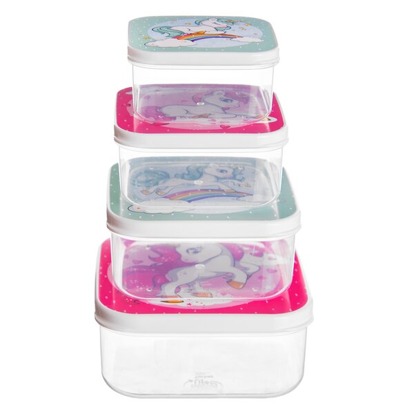 Box na desiatu jednorožec 4 ks