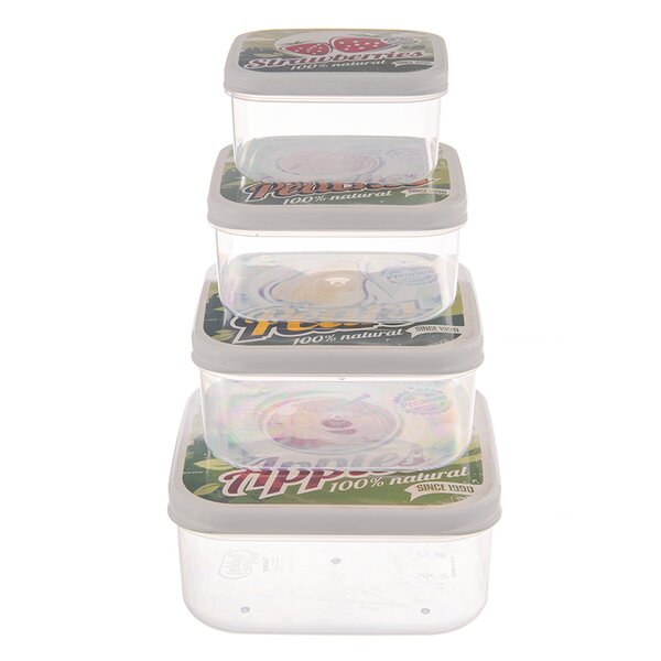 Box na desiatu ovocie 4 ks