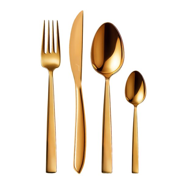 Jedálenské príbory Gold 24 dielov