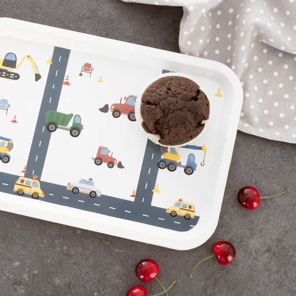 Servírovacia detská tácka AUTÁ 30,5x21 cm