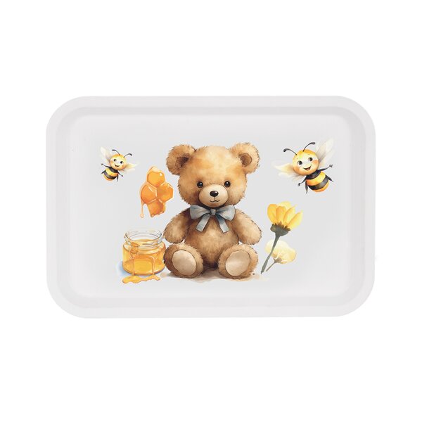 Servírovacia detská tácka MEDVEDÍK 30,5x21 cm