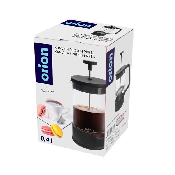 Kanvička french press BLACK 0,4 l