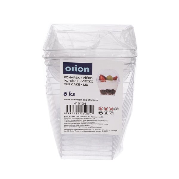 Pohárik s viečkom panna cotta 0,19 l 6 ks