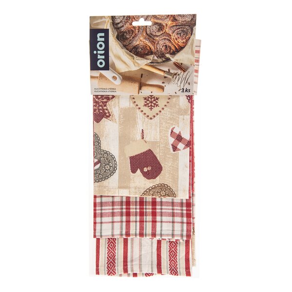 Kuchynská utierka SRDCE 3 ks