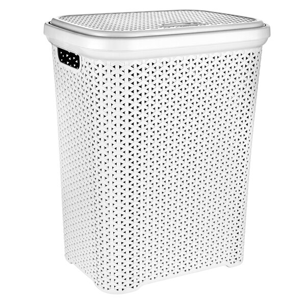 Bielizňový kôš s vekom RATAN 55 l  