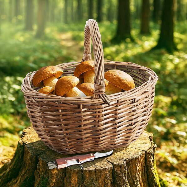 Piknikový kôš s textilnou vsadkou