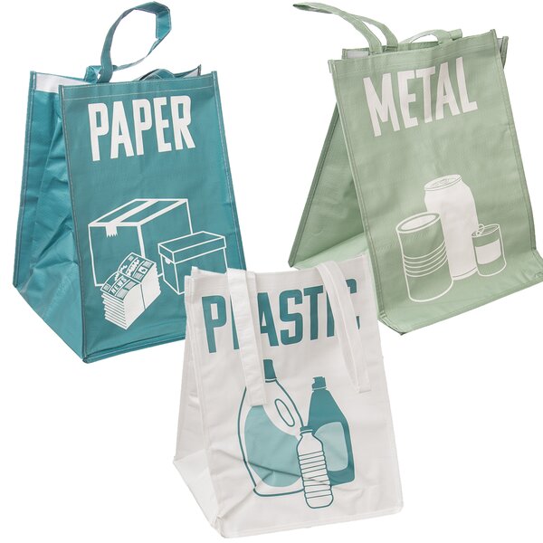Taška na triedený odpad 3 ks