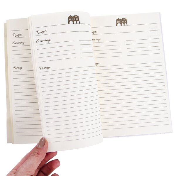 Kniha na recepty s vareškou DOMKY 