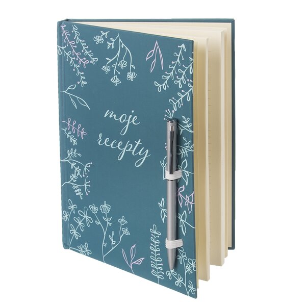 Kniha na recepty s ceruzkou LÚKA 