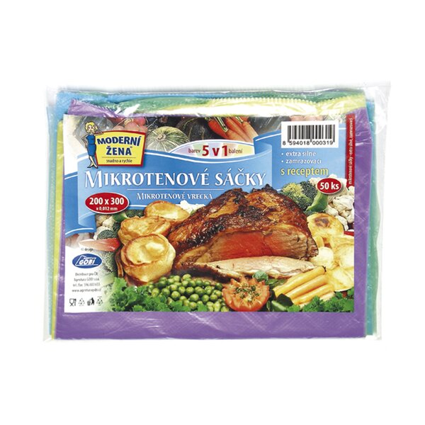 Zamrazovacie vrecko farebný 20x30 cm 50 ks