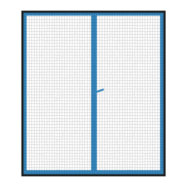 Sieť proti hmyzu okno 2x 130x150 cm čierna