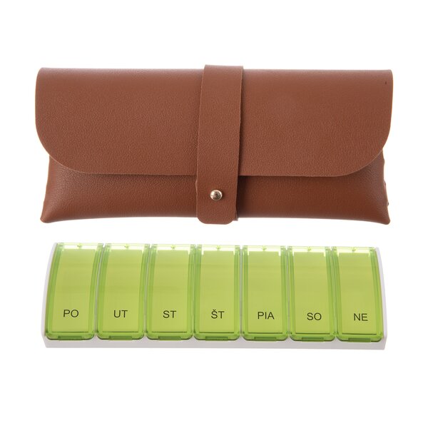 Organizér na lieky týždenný s puzdrom