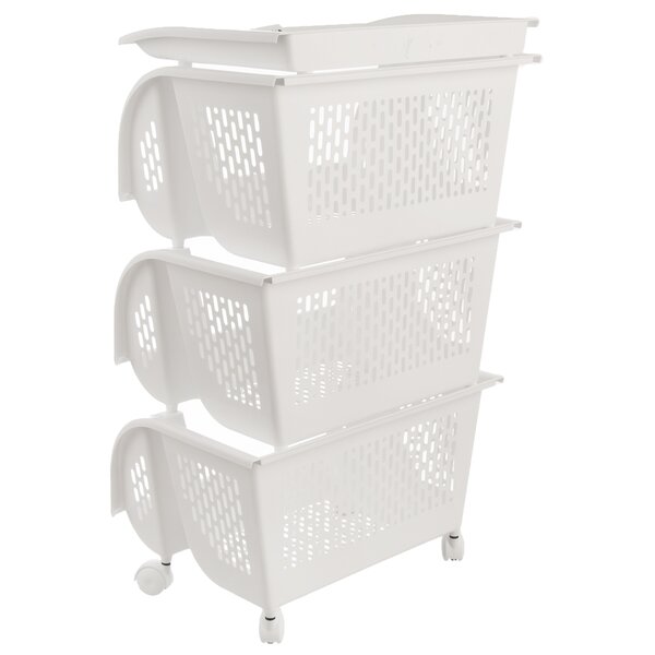 Regál s kolieskami Chico 3 poschodia