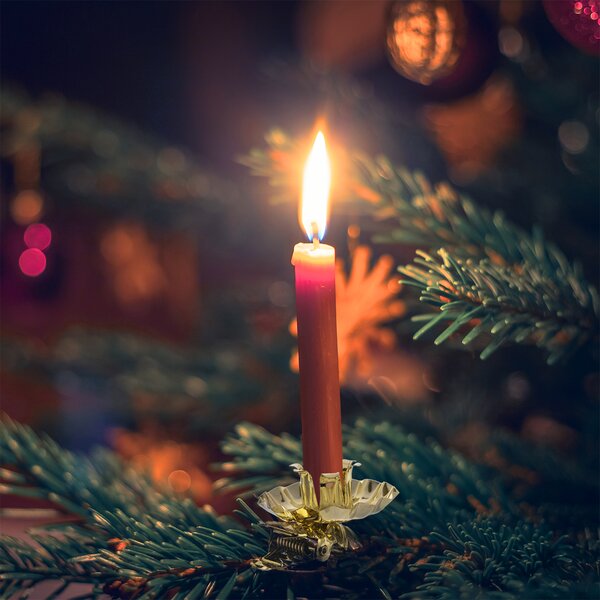 Držiak na sviečky s klipom pr. 1,5 cm 10 ks