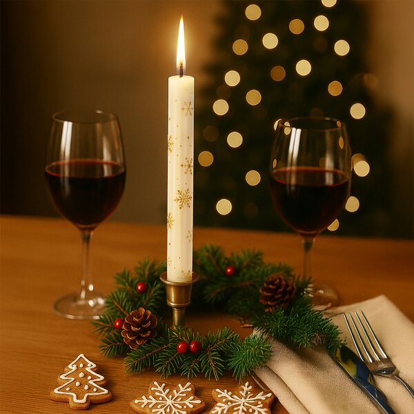 Dekoratívna sviečka 2 ks