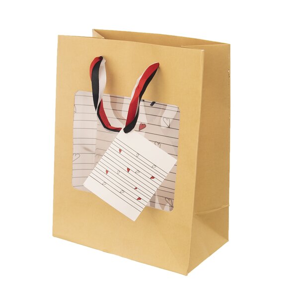 Darčeková taška SRDIEČKA 18x10x23 cm