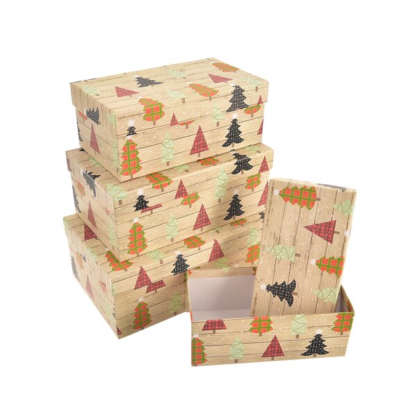 Darčeková krabica STROMČEK 4 ks