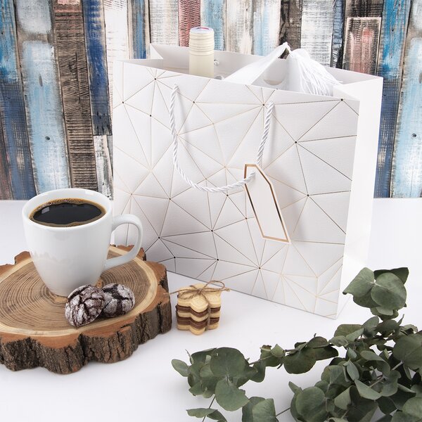 Darčeková taška mriežka 31x12x26 cm