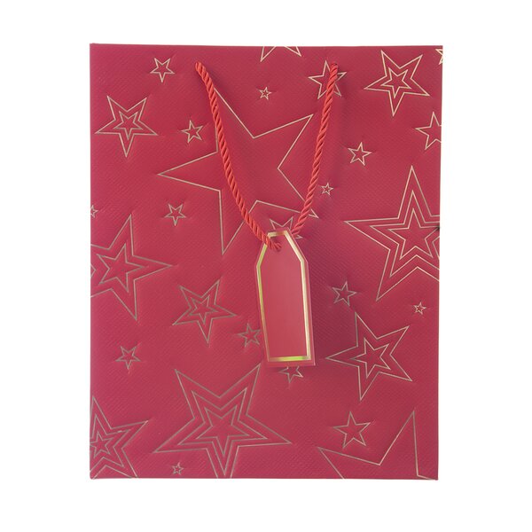 Darčeková taška hviezda 26x12x32 cm
