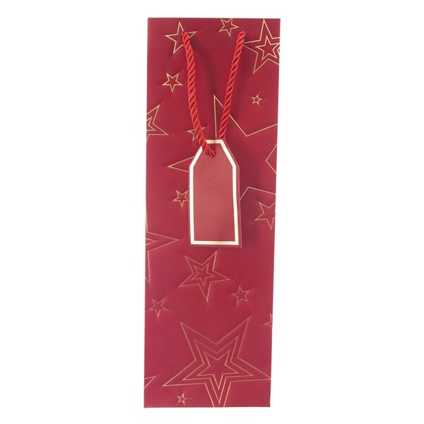 Darčeková taška hviezda 12x9x36 cm