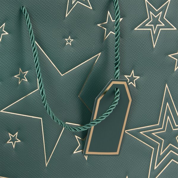 Darčeková taška hviezda 31x12x26 cm