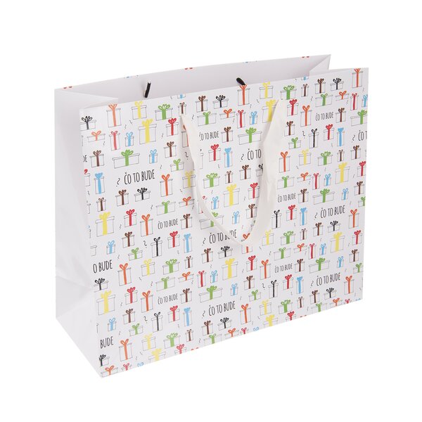 Darčeková taška Čo to bude 32x12x26 cm