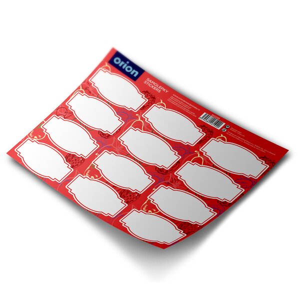 Samolepky na dózy prázdne