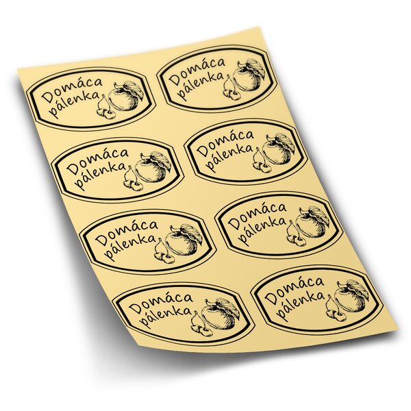 Samolepky na fľaše Domáca pálenka