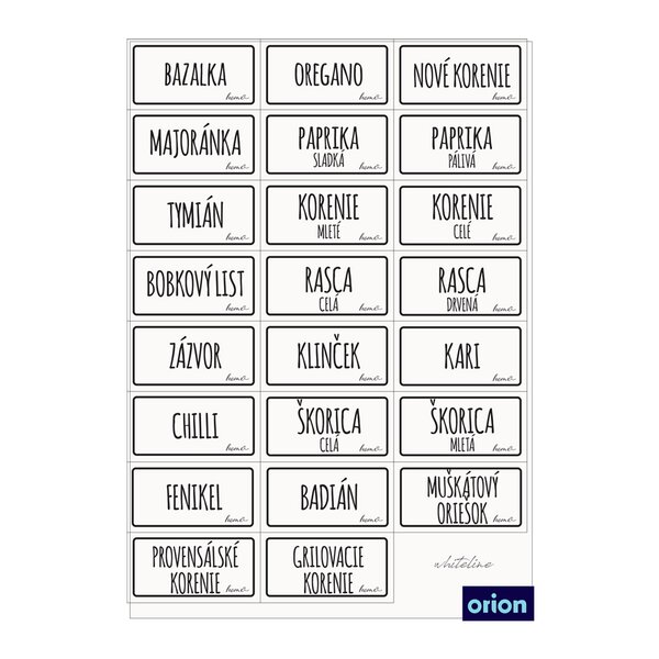 Samolepky na dózy WHITELINE