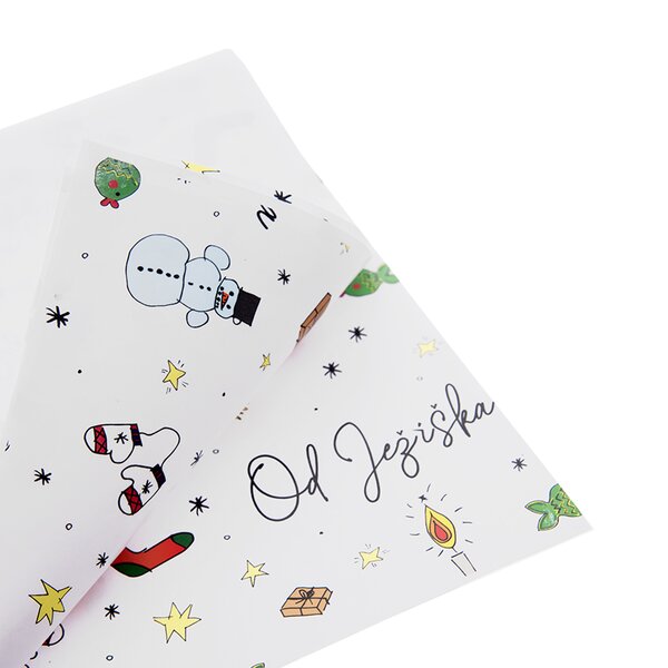 Vianočný baliaci papier Od Ježiška 100x70 cm 2 ks