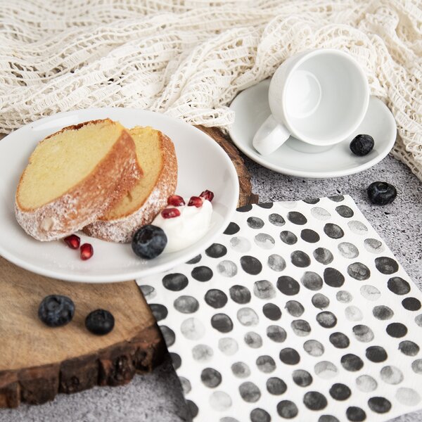 Servírovacie obrúsky bodky 33x33 cm