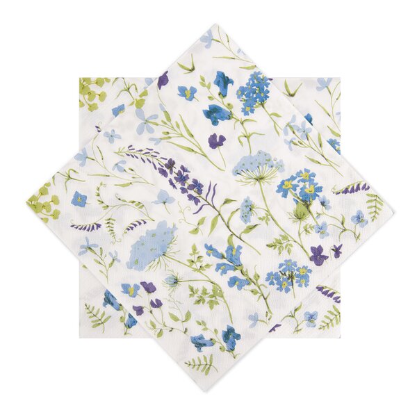 Servírovacie obrúsky kvety