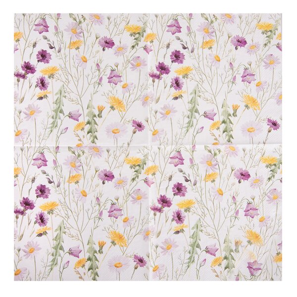 Servírovacie obrúsky jarné kvety