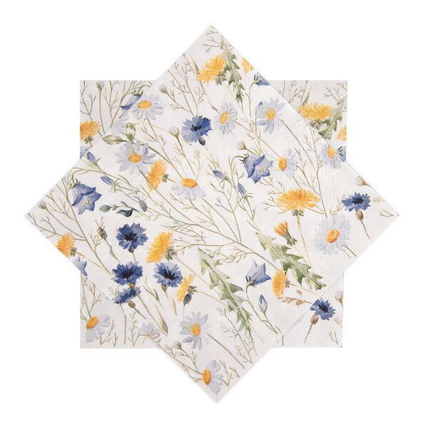 Servírovacie obrúsky jarné kvety