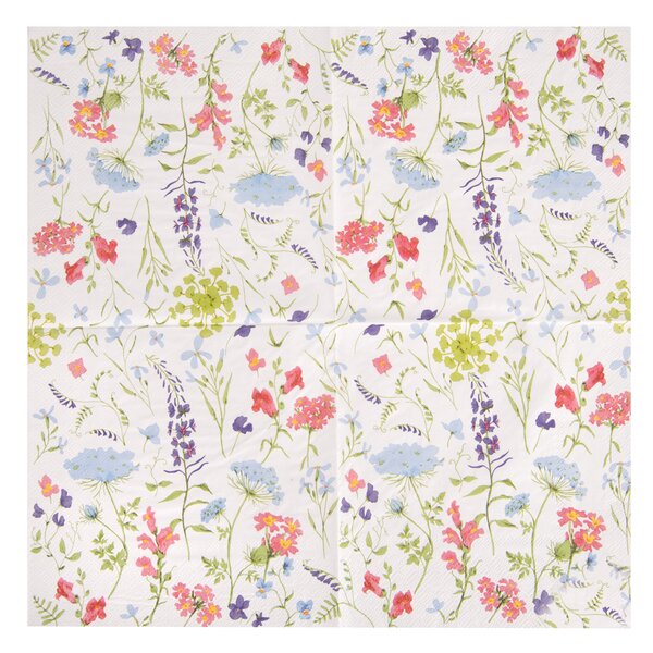 Servírovacie obrúsky kvety