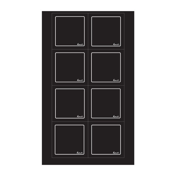 Samolepky na dózy BLACK