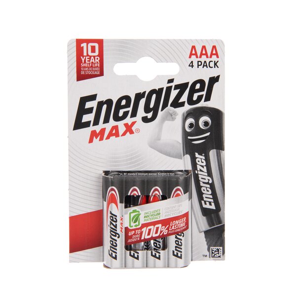 Alkalické batérie mikrotužka AAA 1,5 V 4 ks