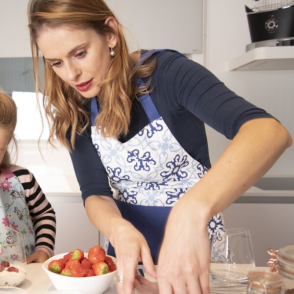 Kuchynská zástera Blue shapes