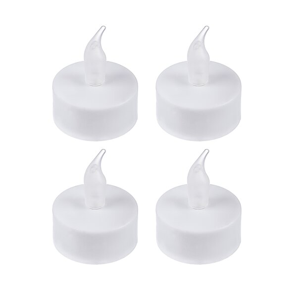 Dekoratívna čajová sviečka LED s časovačom 4 ks