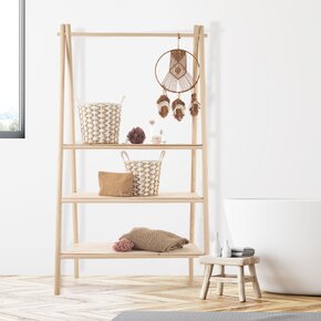 Drevený stojan s 3 policami 92x50x164 cm