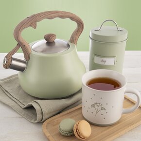 Čajník s píšťalkou GREENISH 3 l