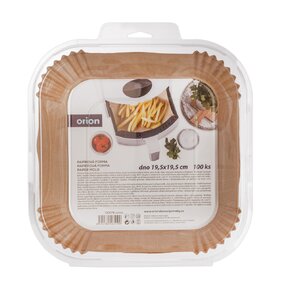 Forma na pečenie do teplovzdušnej fritézy 19,5x19,5/24,5x24,5 cm 100 ks