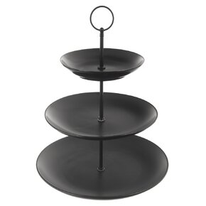 Servírovací stojan BLACK 3 poschodia