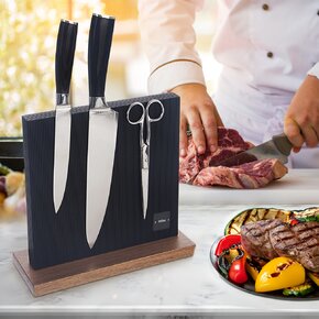 Stojan na nože obojstranný BLACK